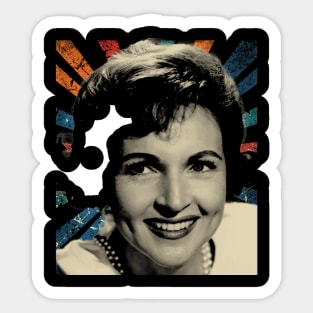 vintage betty white graphic Sticker